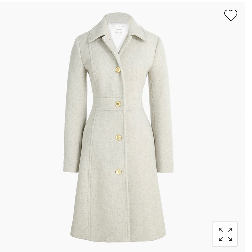 J. Crew Wool-blend lady day coat